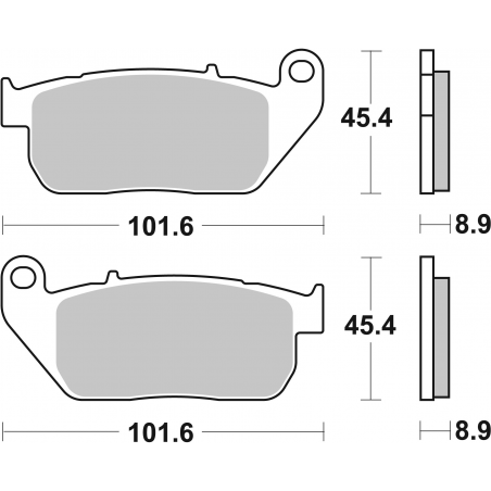 Plaquettes de Frein SBS 807H-(HS)-2