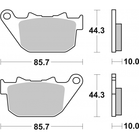 Plaquettes de Frein SBS 808 H-(LS)-2