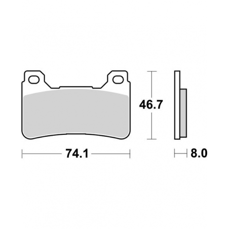 Plaquettes de Frein SBS 809RST-2