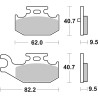 Plaquettes de Frein SBS 816RSI-2 Plaquettes de Frein SBS 816RSI-2