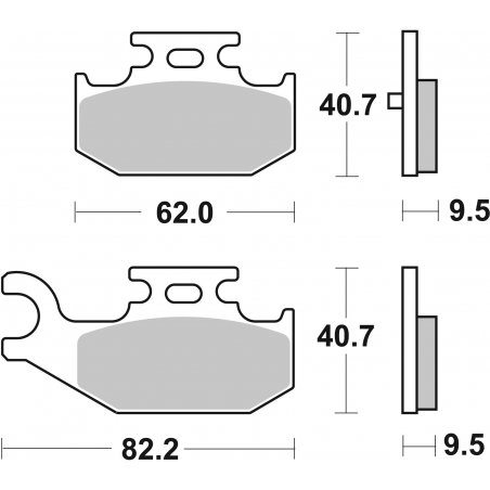 Plaquettes de Frein SBS 816SI-2