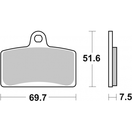 Plaquettes de Frein SBS 821(HS)-2