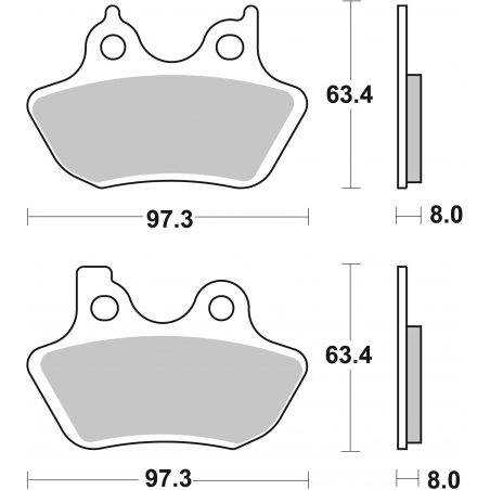 Plaquettes de Frein SBS 826LS-2