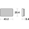 Plaquettes de Frein SBS 827ATS-2 Plaquettes de Frein SBS 827ATS-2
