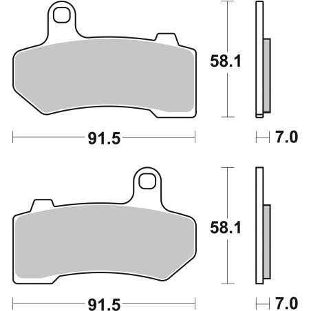 Plaquettes de Frein SBS 830H.HS-2