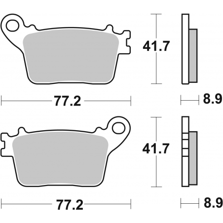 Plaquettes de Frein SBS 834 (LS)-2