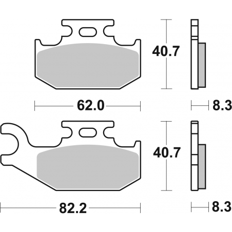 Plaquettes de Frein SBS 836SI-2