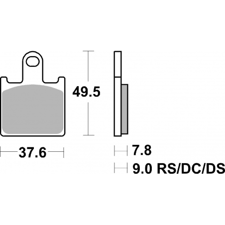 Plaquettes de Frein SBS 838DC-2