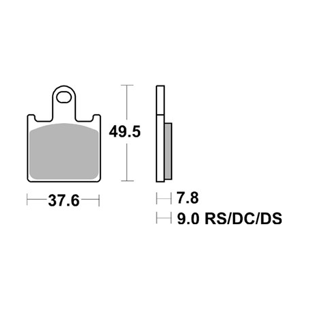 Plaquettes de Frein SBS 838RST-2