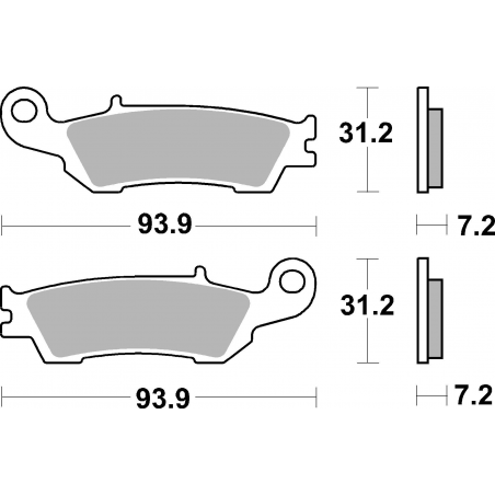 Plaquettes de Frein SBS 840SI-2