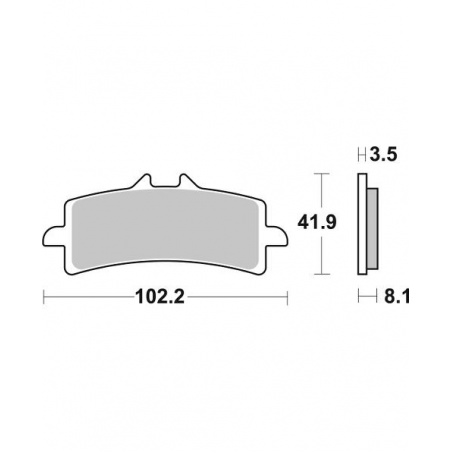 Plaquettes de Frein SBS 841DS-1-2