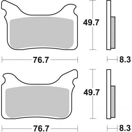 Plaquettes de Frein SBS 842HS-2