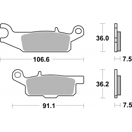 Plaquettes de Frein SBS 849SI-2