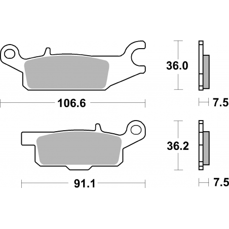 Plaquettes de Frein SBS 850SI-2