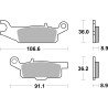 Plaquettes de Frein SBS 851SI-2 Plaquettes de Frein SBS 851SI-2