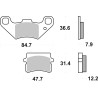 Plaquettes de Frein SBS 855HF-2 Plaquettes de Frein SBS 855HF-2