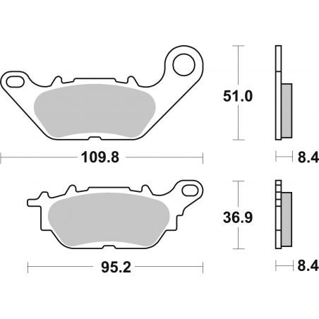 Plaquettes de Frein SBS 858HF-2