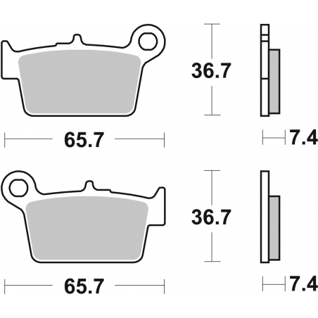 Plaquettes de Frein SBS 861HF-2