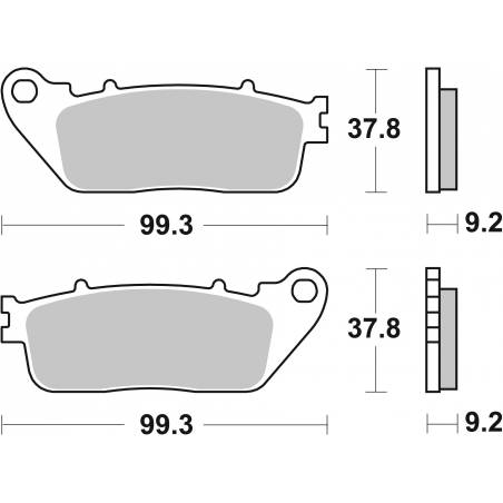 Plaquettes de Frein SBS 862HF-2