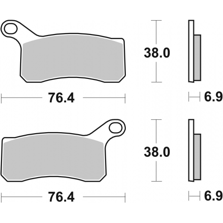 Plaquettes de Frein SBS 866SI-2