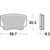 Plaquettes de Frein SBS 867RSI-2 Plaquettes de Frein SBS 867RSI-2