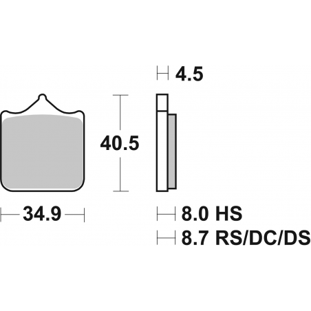 Plaquettes de Frein SBS 870DC-2