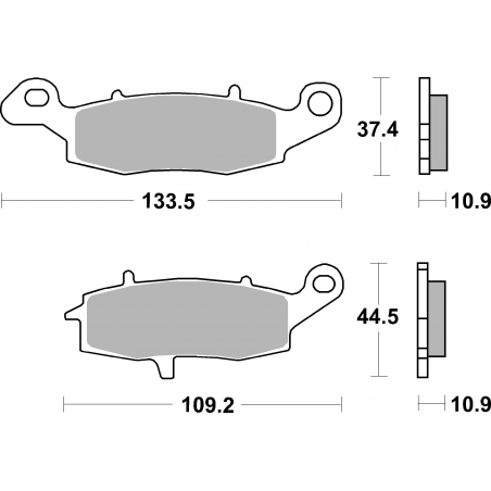 Plaquettes de Frein SBS 886LS-2