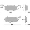 Plaquettes de Frein SBS 886LS-2 Plaquettes de Frein SBS 886LS-2