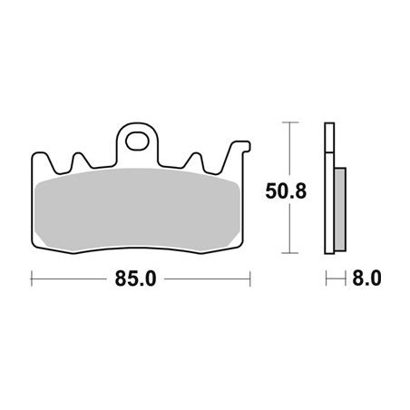 Plaquettes de Frein SBS 900 DS-1