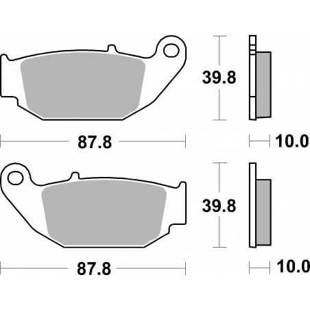 Plaquettes de Frein SBS 915HF-2