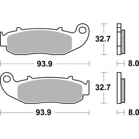 Plaquettes de Frein SBS 926HF-2