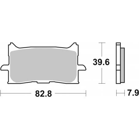 Plaquettes de Frein SBS 940 (HS)-2