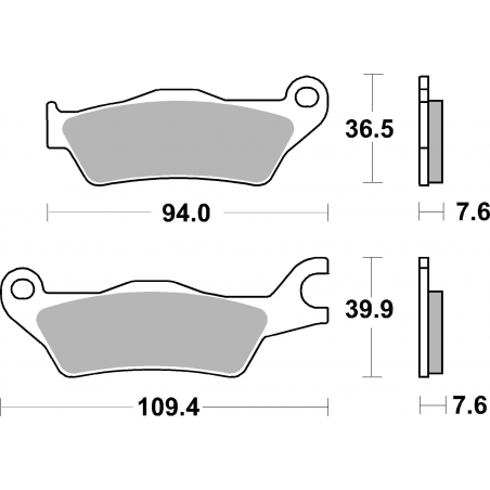 Plaquettes de Frein SBS 951 (HF)-2