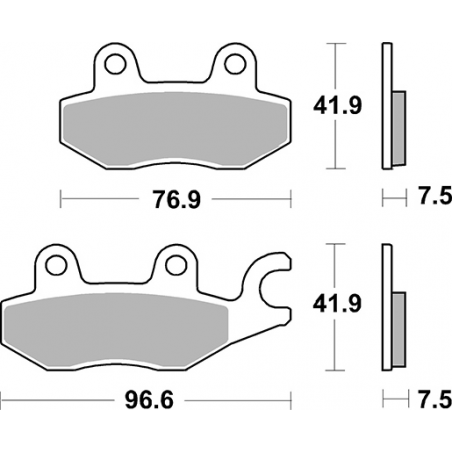 Plaquettes de Frein SBS 955 (HS)-2