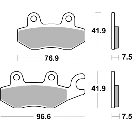 Plaquettes de Frein SBS 955DS-1-2