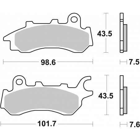 Plaquettes de Frein SBS 958HF-2