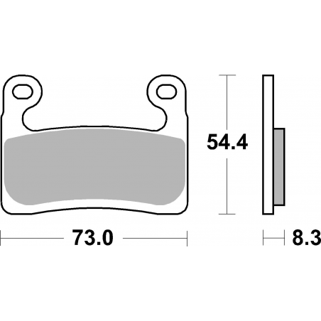 Plaquettes de Frein SBS 960 (HS)-2