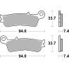 Plaquettes de Frein SBS 965SI-2 Plaquettes de Frein SBS 965SI-2
