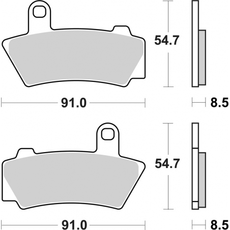 Plaquettes de Frein SBS 995 (HS)-2