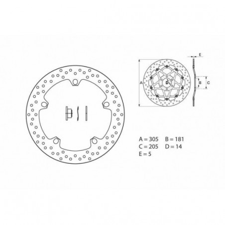 Plaquettes de Frein Brembo 168B407D6