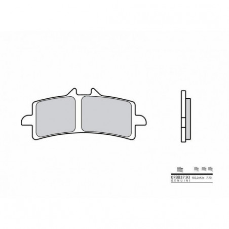 Plaquettes de Frein Brembo 07BB37RC