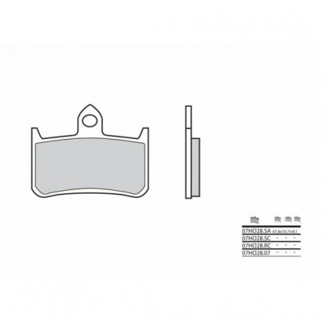 Plaquettes de Frein Brembo 07HO28RC