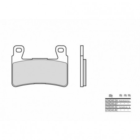 Plaquettes de Frein Brembo 07HO45RC