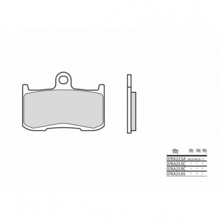 Plaquettes de Frein Brembo 07KA23RC