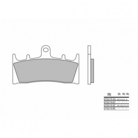 Plaquettes de Frein Brembo 07SU19RC