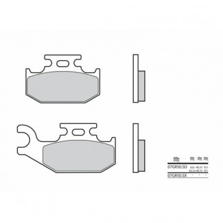 Plaquettes de Frein Brembo 07GR50SD