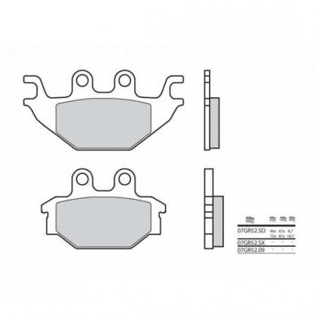 Plaquettes de Frein Brembo 07GR52SD