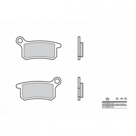 Plaquettes de Frein Brembo 07GR69SD