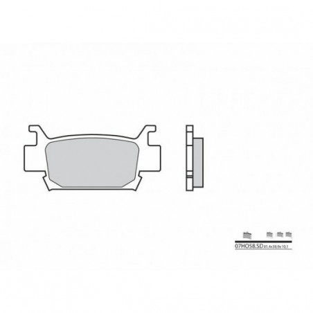 Plaquettes de Frein Brembo 07HO58SD