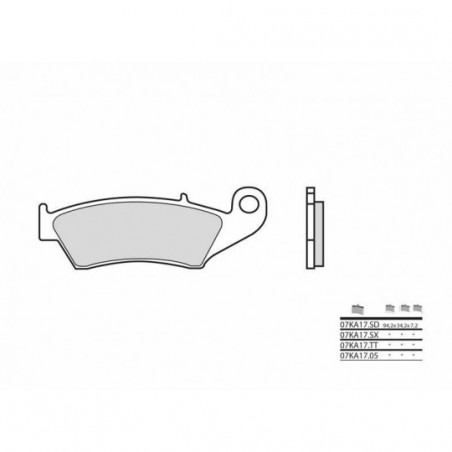 Plaquettes de Frein Brembo 07KA17SD